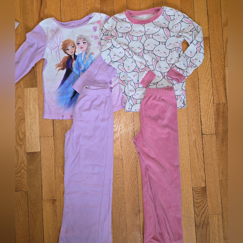 Kids Pajamas Set - Pink and Purple